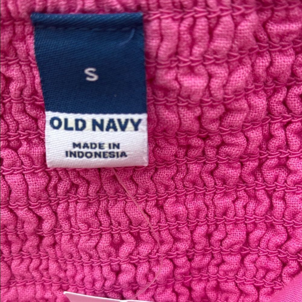 Old Navy Linen Blend Pink Dress - Picture 3 of 10